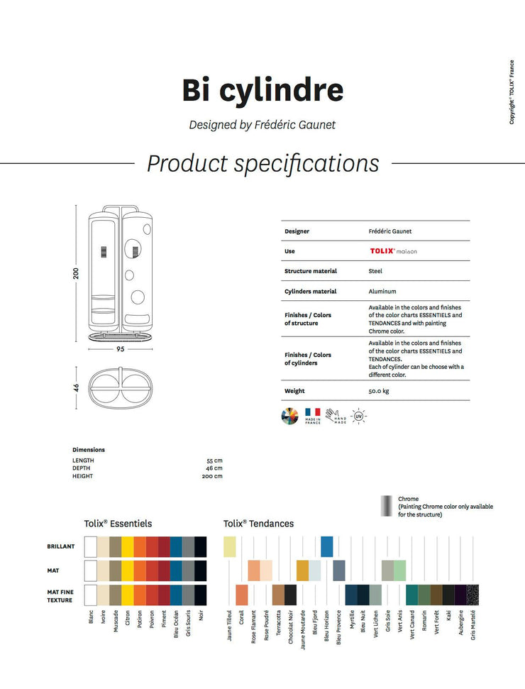 TOLIX - Bi Cylinders - Cabinet 