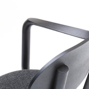 Karimoku New Standard - CASTOR ARM CHAIR PLUS PAD black - Dining Chair 
