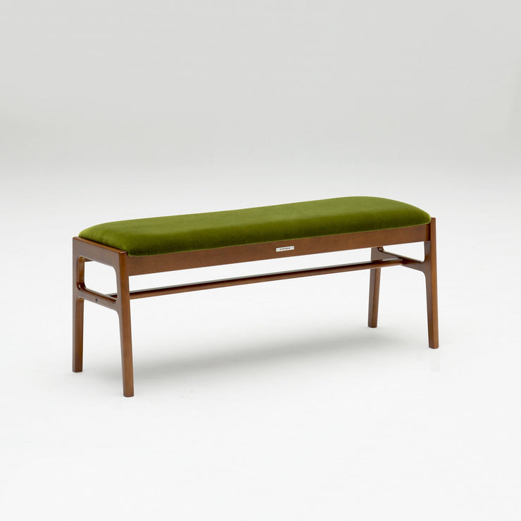 Karimoku60 - bench moquette green - Bench 