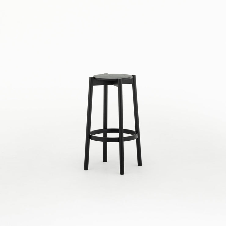 Karimoku New Standard - CASTOR BAR STOOL HIGH black - Stool 