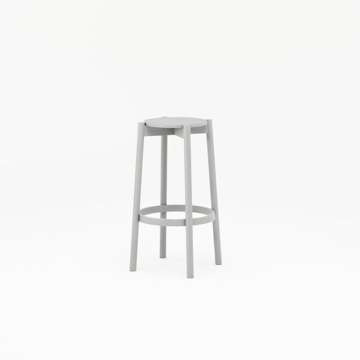 Karimoku New Standard - CASTOR BAR STOOL HIGH grey - Stool 