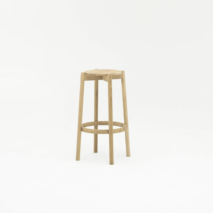 Karimoku New Standard - CASTOR BAR STOOL HIGH oak - Stool 