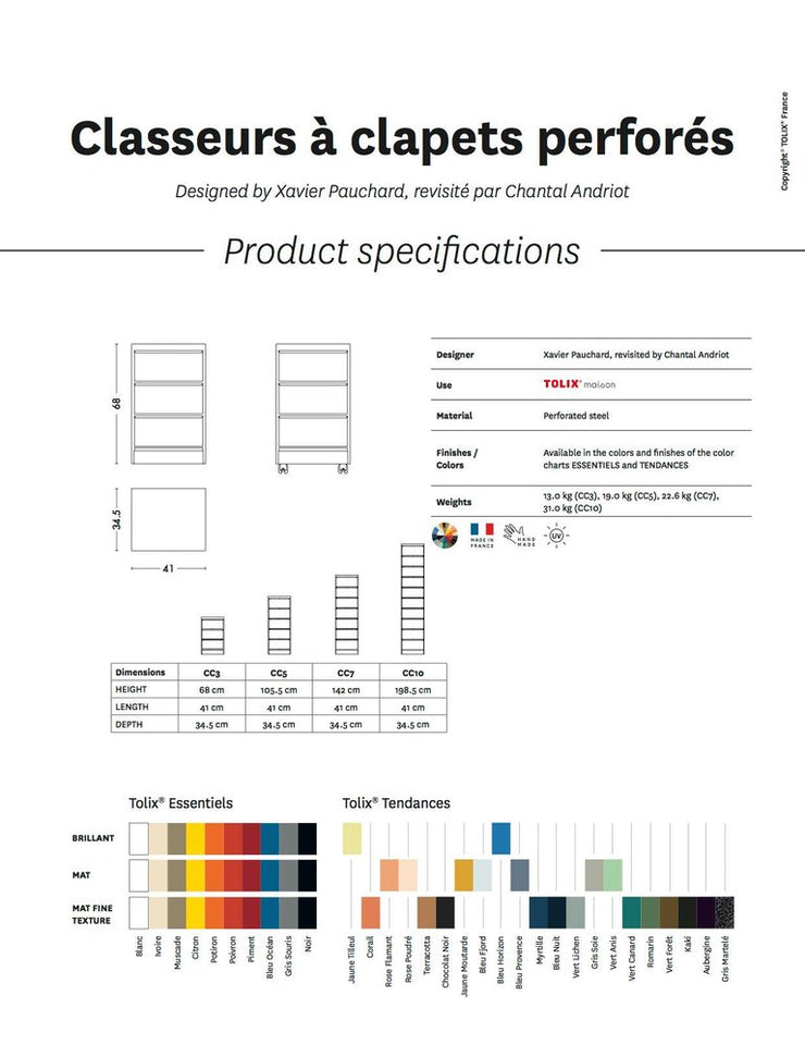 TOLIX - CC10 Cabinet Perforated - Cabinet 