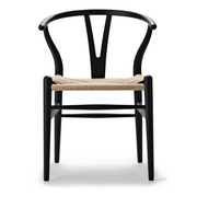 Carl Hansen & Son - CH24 SOFT Wishbone Chair soft black - Dining Chair 