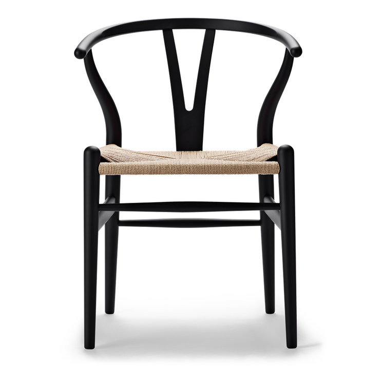 Carl Hansen & Son - CH24 SOFT Wishbone Chair soft black - Dining Chair 