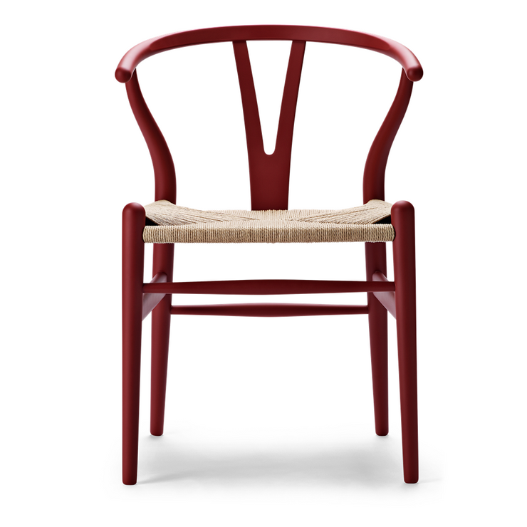 Carl Hansen & Son - CH24 SOFT Wishbone Chair soft red - Dining Chair 