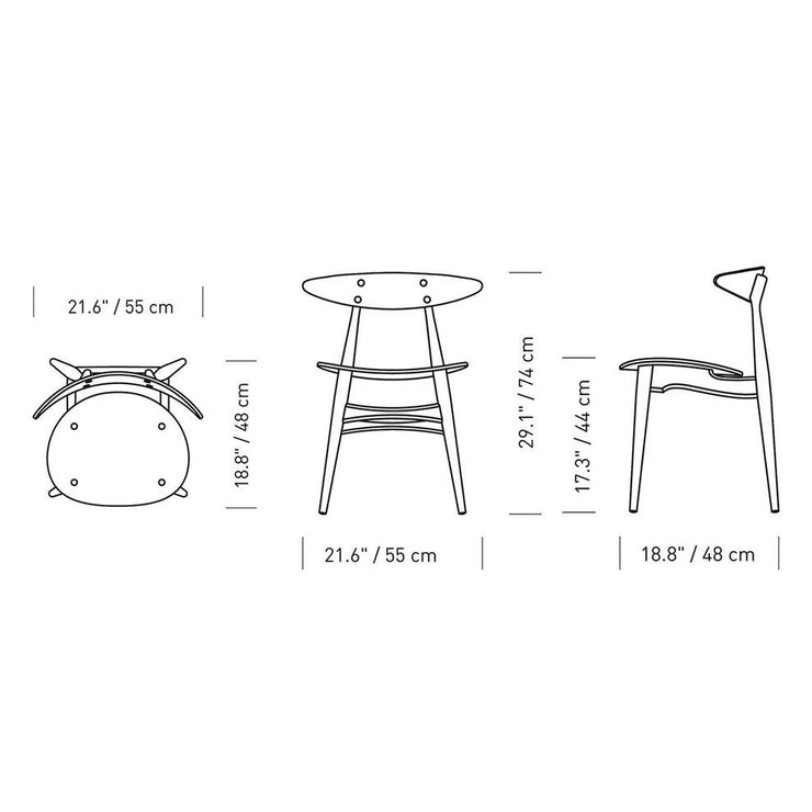 Carl Hansen & Son - CH33T Chair - Dining Chair 