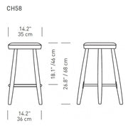 Carl Hansen & Son - CH58 Stool - Stool 