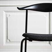 Carl Hansen & Son - CH88P Chair in black steel frame - Dining Chair 