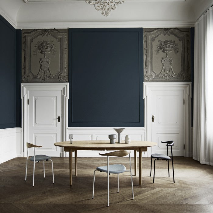 Carl Hansen & Son - CH88P Chair in black steel frame - Dining Chair 