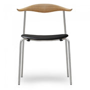 Carl Hansen & Son - CH88P Chair in stainless steel frame - Dining Chair 