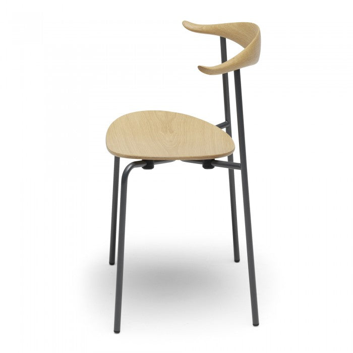 Carl Hansen & Son - CH88T Chair in black steel frame - Dining Chair 