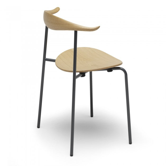 Carl Hansen & Son - CH88T Chair in black steel frame - Dining Chair 