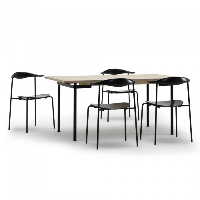 Carl Hansen & Son - CH88T Chair in black steel frame - Dining Chair 