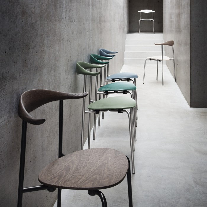 Carl Hansen & Son - CH88T Chair in black steel frame - Dining Chair 