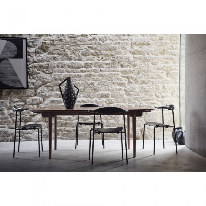 Carl Hansen & Son - CH88T Chair in black steel frame - Dining Chair 