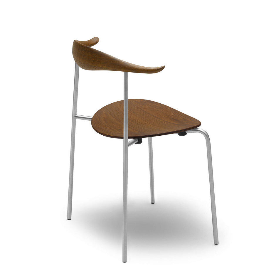 Carl Hansen & Son - CH88T Chair in stainless steel frame - Dining Chair 