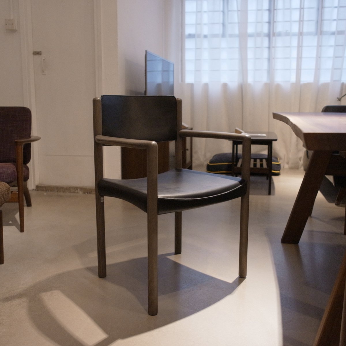 OUT OF STOCK - SECOND LIFE | CORIO Arm Chair Leather - Dining Chair 