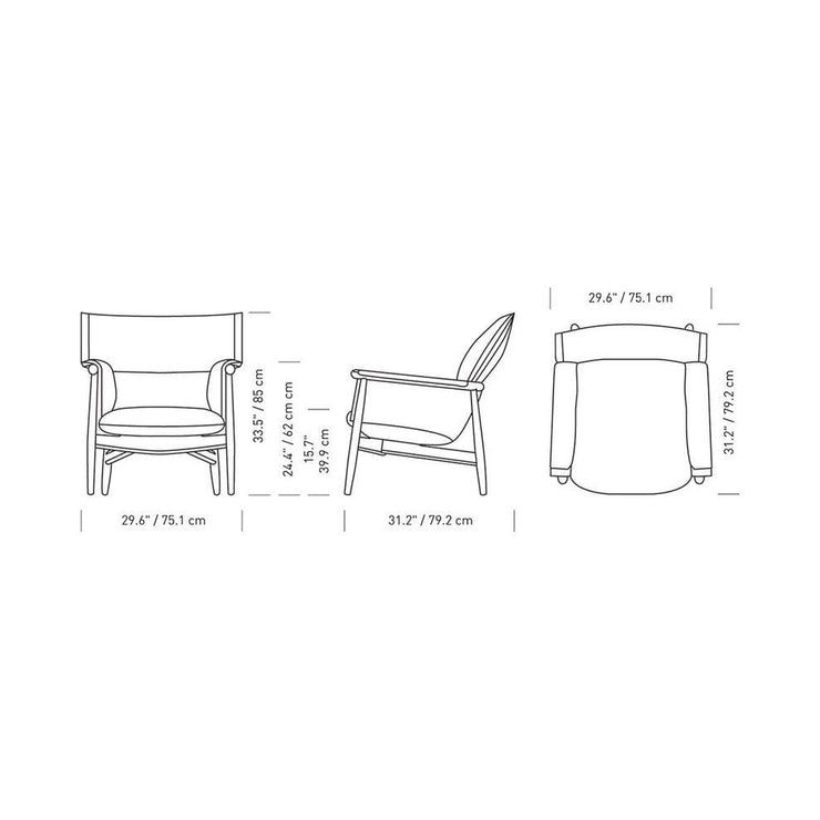 Carl Hansen & Son - E015 Embrace Lounge Chair - Armchair 