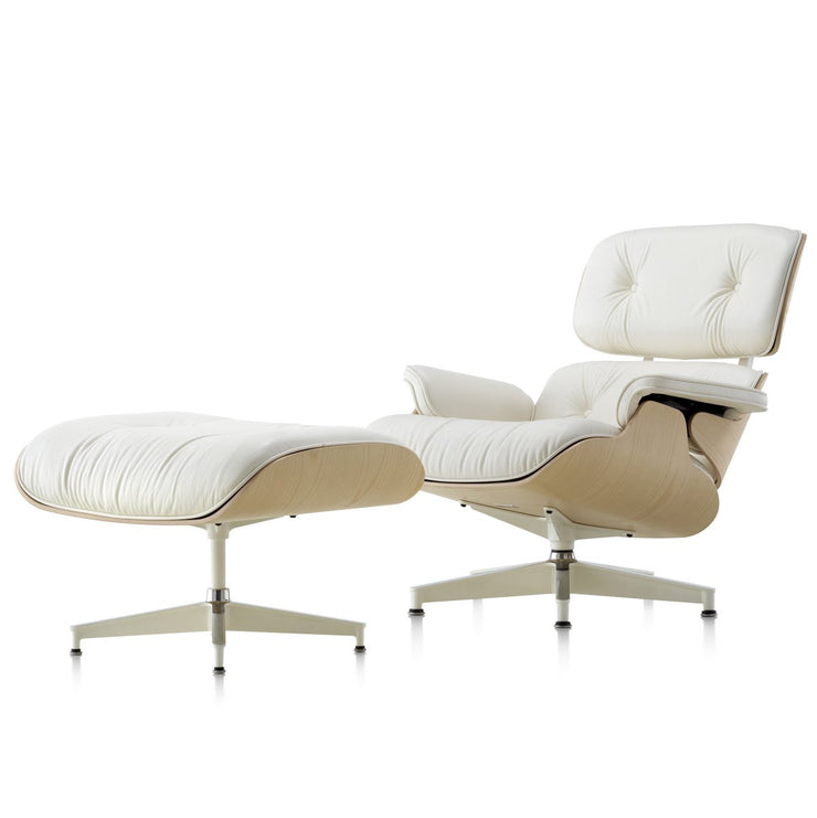 Herman Miller - Eames Lounge Chair and Ottoman White Ash - Armchair 