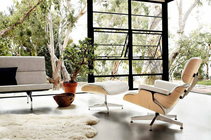 Herman Miller - Eames Lounge Chair and Ottoman White Ash - Armchair 