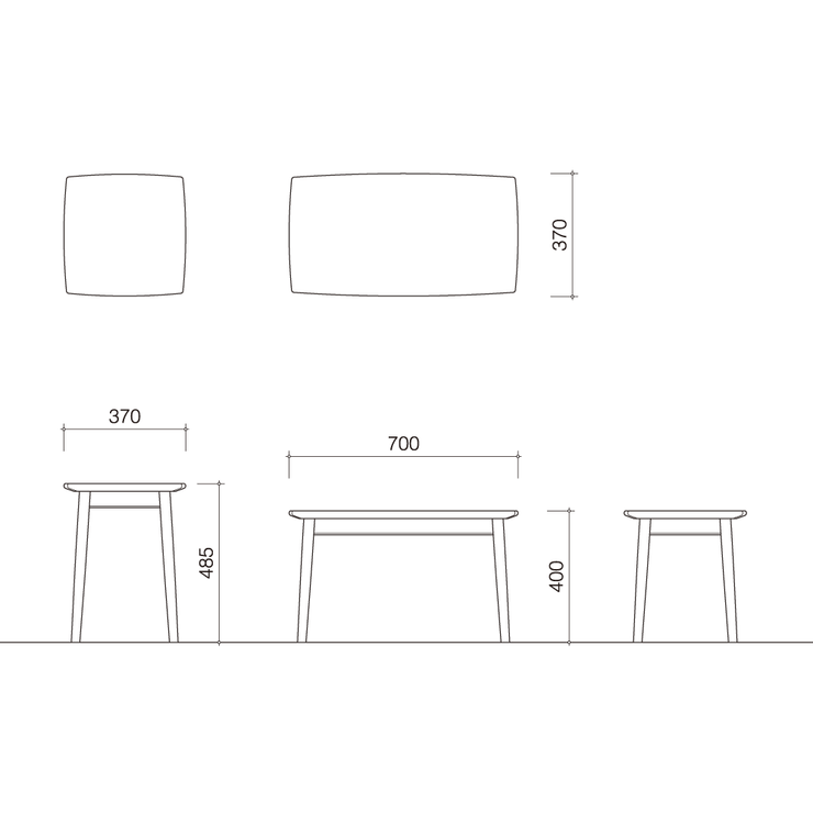 Takumi Kohgei - FAWN Side Table - Coffee Table 