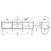 Karimoku60 - low board 1800 vintage teak - Cabinet 