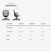 Herman Miller - New Aeron Chair Graphite in Size C - Task Chair 