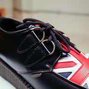 Underground - ORIGINAL WULFRUN CREEPER – BLACK LEATHER & UNION JACK PRINT – SINGLE SOLE – MADE IN THE U.K. - Accessories 