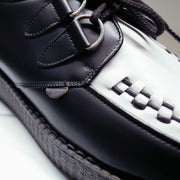 Underground - ORIGINAL WULFRUN CREEPER- BLACK & WHITE LEATHER - SINGLE SOLE - Accessories 