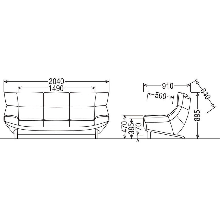 Karimoku - Karimoku 46 Sofa 3P - Sofa 