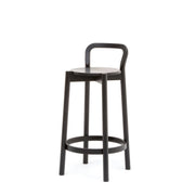 Karimoku New Standard - CASTOR BACKREST BAR STOOL LOW black - Stool 