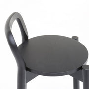 Karimoku New Standard - CASTOR BACKREST BAR STOOL HIGH black - Stool 