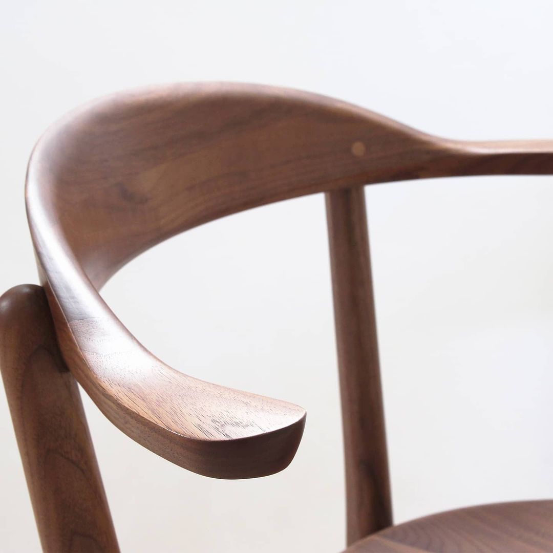 Nagano Interior - REAL arm chair DC352-1W - Dining Chair 