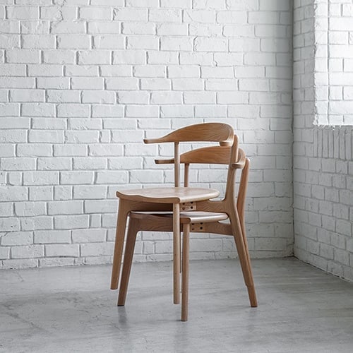 Nagano Interior - REAL arm chair DC352-1W - Dining Chair 