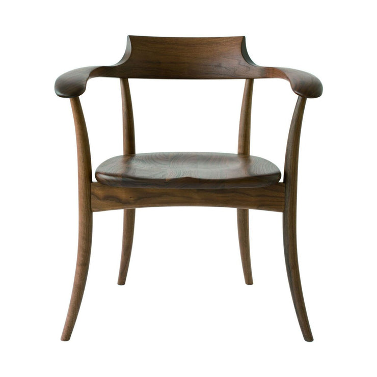 HIDA - CRESCENT Arm Chair Walnut - Dining Chair 