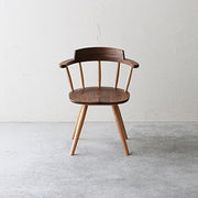 Nagano Interior - SOLID arm chair DC341-0W - Dining Chair 