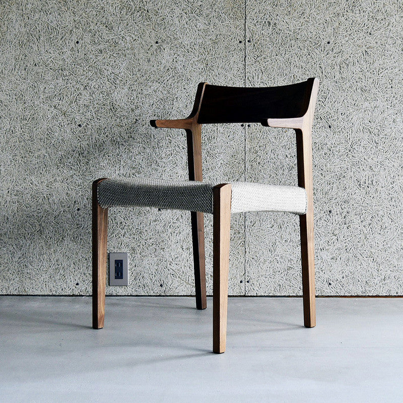 Nagano Interior - SOLID arm chair DC343-1W - Dining Chair 
