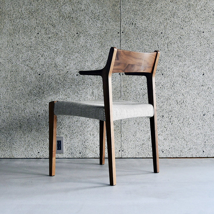 Nagano Interior - SOLID arm chair DC343-1W - Dining Chair 