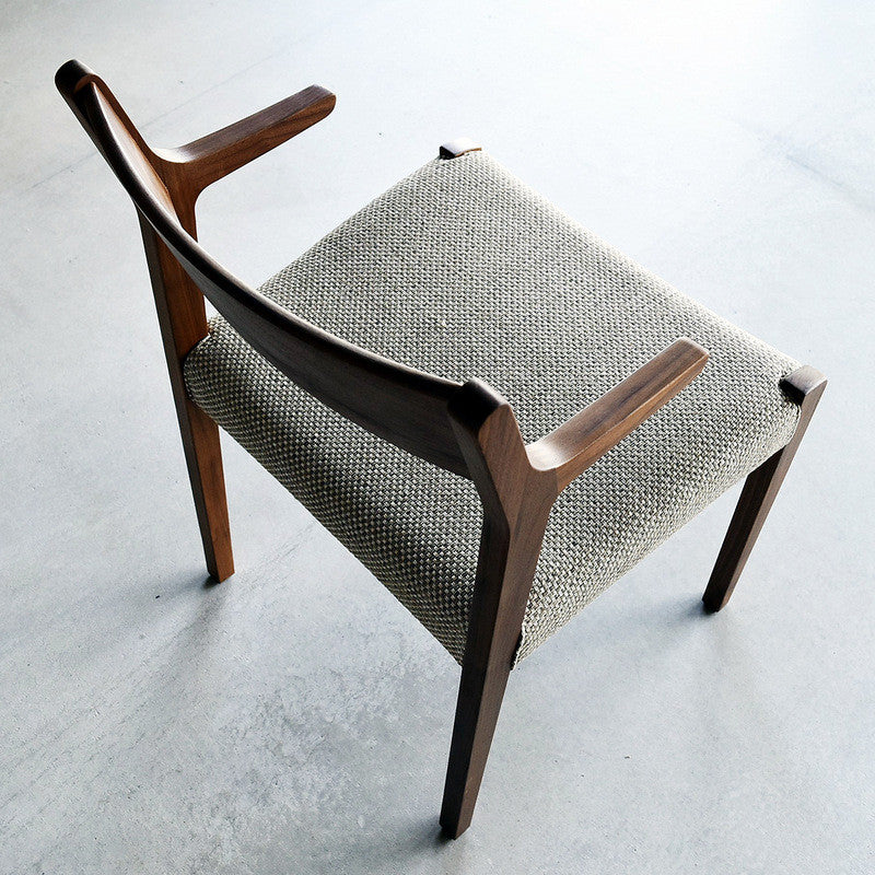 Nagano Interior - SOLID arm chair DC343-1W - Dining Chair 