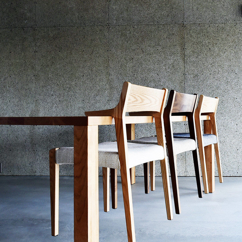 Nagano Interior - SOLID arm chair DC343-1W - Dining Chair 