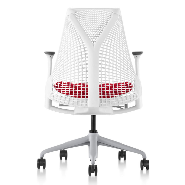 Herman Miller - Sayl Chair Fog Base with Studio White Y-Tower - Task Chair 