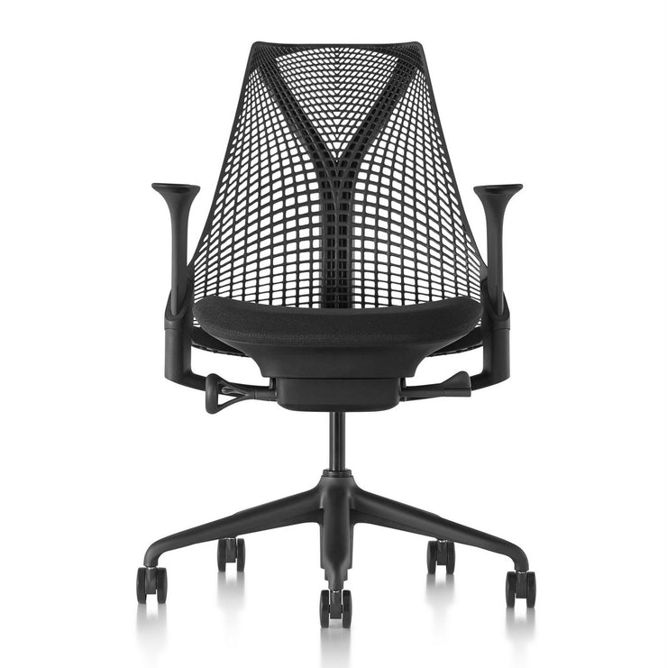 Herman Miller - Sayl Chair Black Base with Black Y-Tower - Task Chair 