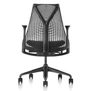 Herman Miller - Sayl Chair Black Base with Black Y-Tower - Task Chair 