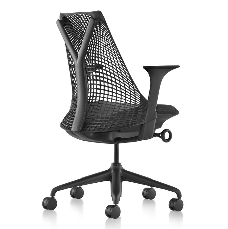 Herman Miller - Sayl Chair Black Base with Black Y-Tower - Task Chair 