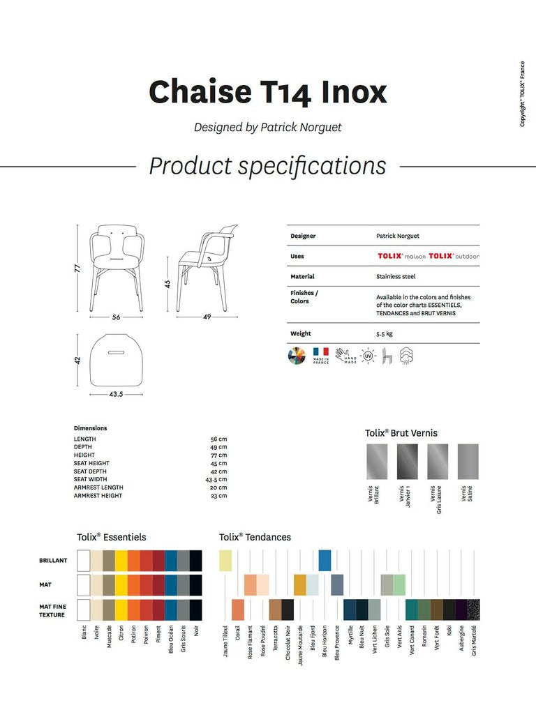 TOLIX - T14 Chair - Dining Chair 