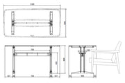 Karimoku60 - cafe table L - Dining Table 