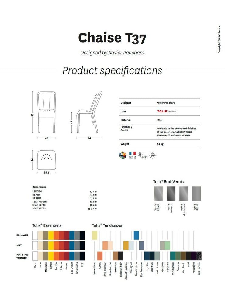 TOLIX - T37 Chair - Dining Chair 