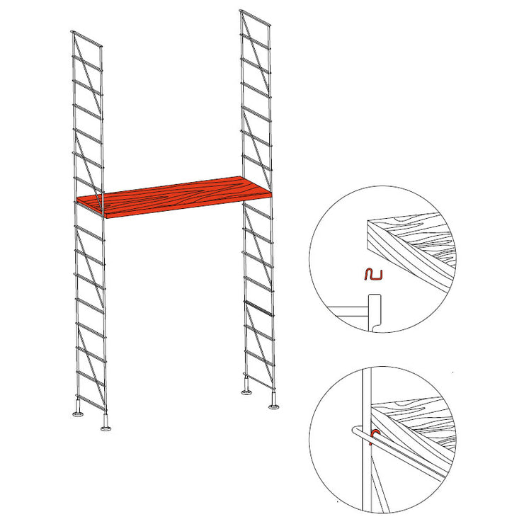 Mobles 114 - TRIA 24 wood shelf - Accessories 