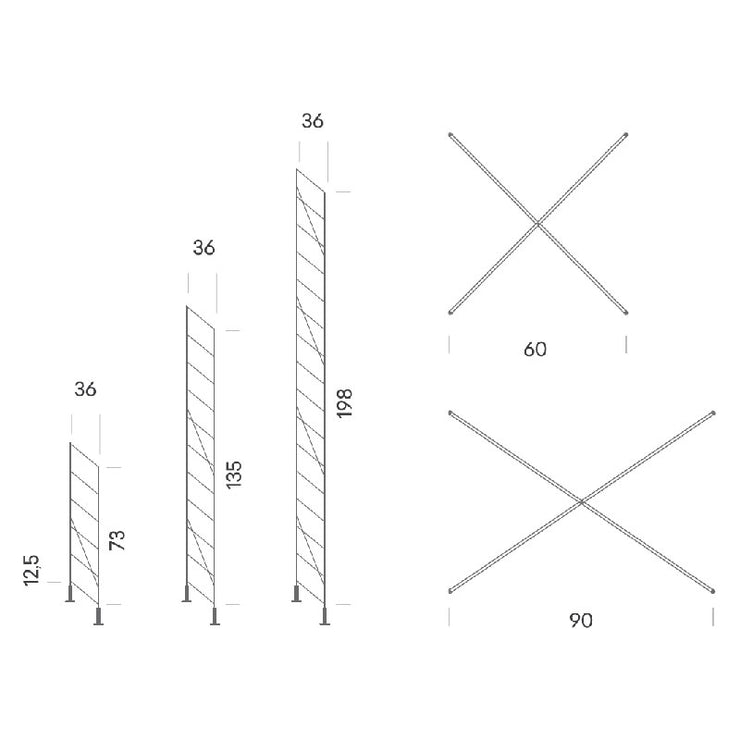 Mobles 114 - TRIA freestanding set cross bar - Accessories 